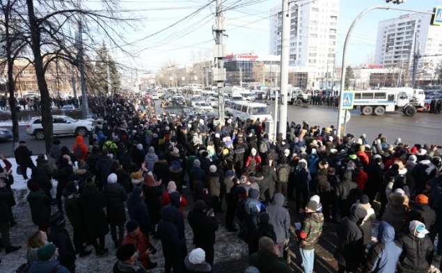 В Челябинске прошла вторая волна несанкционированных митингов